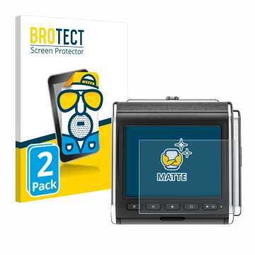 Front side of a product packaging with the brand logo BROTECT. Next to it is the device Hasselblad CFV II-2 50C 907X shown wit