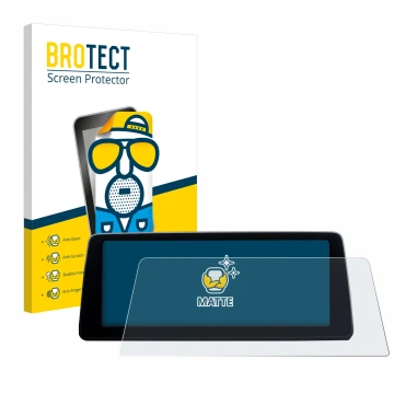 Front side of a product packaging with the brand logo BROTECT. Next to it is the device BMW 7 G11 2016-2018 Infotainment Syste