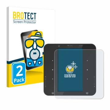 Front side of a product packaging with the brand logo BROTECT. Next to it is the device ISDT P30 shown with the corresponding 