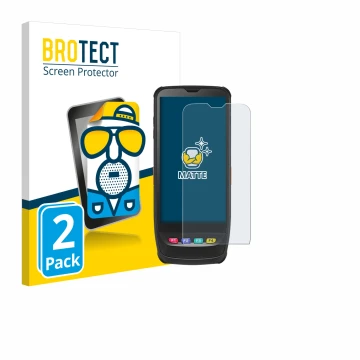 Front side of a product packaging with the brand logo BROTECT. Next to it is the device Casio IT-G650 shown with the correspon