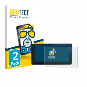 Front side of a product packaging with the brand logo BROTECT. Next to it is the device Audi A4 B9 2017 MMI Navigation plus MM