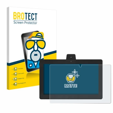 Front side of a product packaging with the brand logo BROTECT. Next to it is the device GloryStar Tauri TTS-15 shown with the 