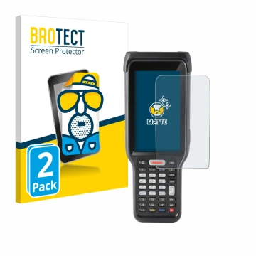 Front side of a product packaging with the brand logo BROTECT. Next to it is the device Honeywell ScanPal EDA61K shown with th