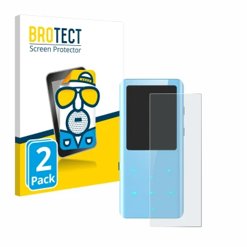Front side of a product packaging with the brand logo BROTECT. Next to it is the device AGPtek A19X shown with the correspondi