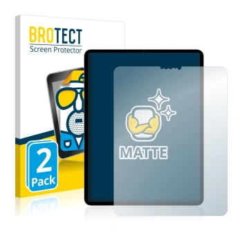 Front side of a product packaging with the brand logo BROTECT. Next to it is the device Apple iPad Pro 11