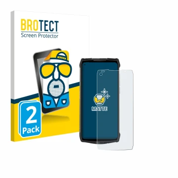 Front side of a product packaging with the brand logo BROTECT. Next to it is the device Ulefone Power Armor 13 shown with the 