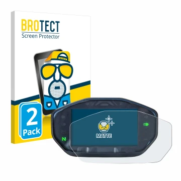 Front side of a product packaging with the brand logo BROTECT. Next to it is the device Ducati Monster / Monster + 2021 shown 