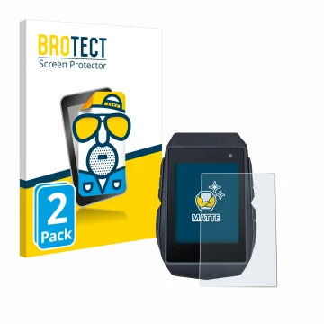Front side of a product packaging with the brand logo BROTECT. Next to it is the device Sigma ROX 11.1 Evo shown with the corr