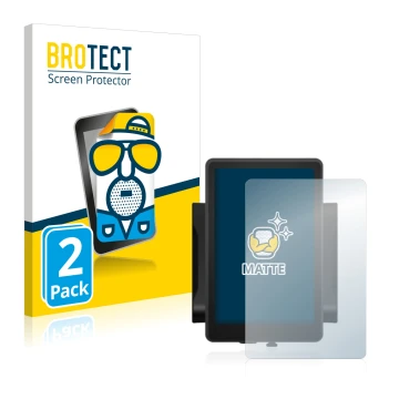 Front side of a product packaging with the brand logo BROTECT. Next to it is the device Bafang 860c shown with the correspondi