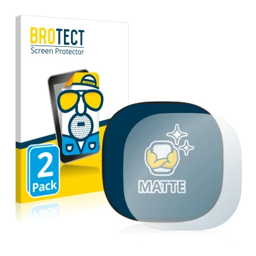 Front side of a product packaging with the brand logo BROTECT. Next to it is the device ecobee Smart Thermostat Premium shown 
