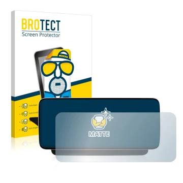 Front side of a product packaging with the brand logo BROTECT. Next to it is the device Koason Mercedes-Benz E W212 S212 12.3