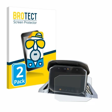 Front side of a product packaging with the brand logo BROTECT. Next to it is the device Honda ADV350 4