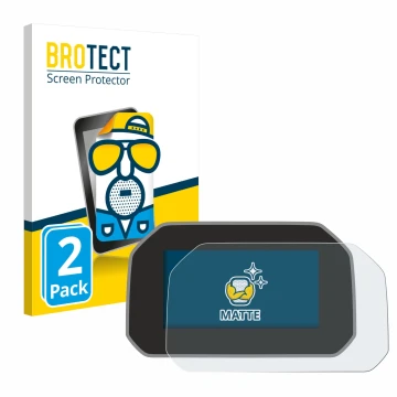 Front side of a product packaging with the brand logo BROTECT. Next to it is the device BMW R 1250 GS Adventure Connectivity T