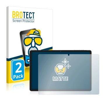 Front side of a product packaging with the brand logo BROTECT. Next to it is the device Jumper Ezpad M10S shown with the corre