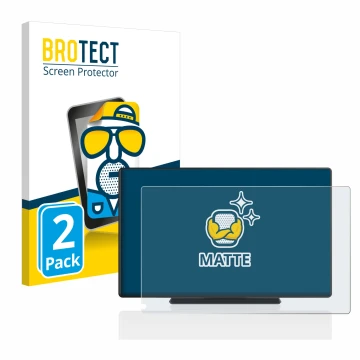 Front side of a product packaging with the brand logo BROTECT. Next to it is the device Carpuride W901 9