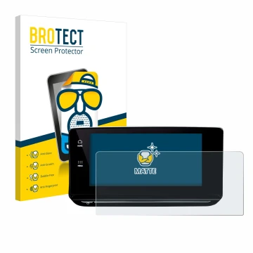 Front side of a product packaging with the brand logo BROTECT. Next to it is the device Skoda Octavia 4 2020-2022 Columbus sho