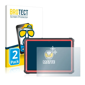 Front side of a product packaging with the brand logo BROTECT. Next to it is the device Launch X-431 PRO3S+ V2.0 shown with th