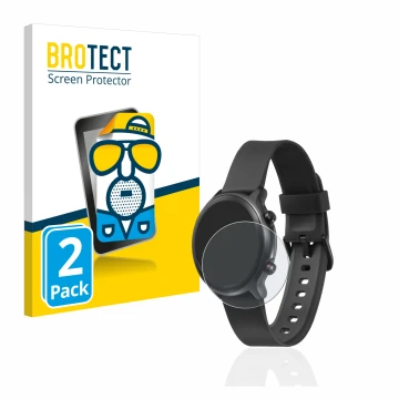 Front side of a product packaging with the brand logo BROTECT. Next to it is the device Doro Watch shown with the correspondin