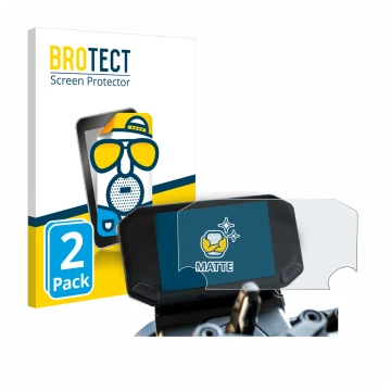 Front side of a product packaging with the brand logo BROTECT. Next to it is the device VOGE 350 AC shown with the correspondi