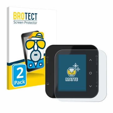 Front side of a product packaging with the brand logo BROTECT. Next to it is the device ISDT Air8 shown with the corresponding