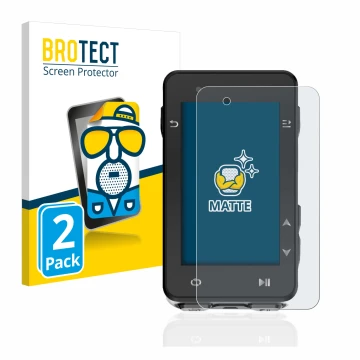 Front side of a product packaging with the brand logo BROTECT. Next to it is the device iGPSPORT iGS630 shown with the corresp