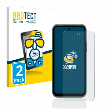 Front side of a product packaging with the brand logo BROTECT. Next to it is the device Nokia XR21 shown with the correspondin
