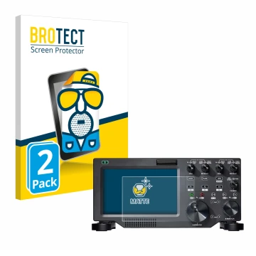 Front side of a product packaging with the brand logo BROTECT. Next to it is the device FlexRadio Maestro FLEX-6000 shown with