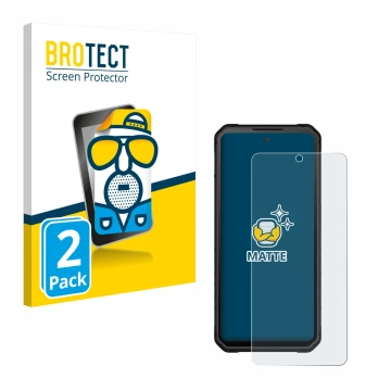 Front side of a product packaging with the brand logo BROTECT. Next to it is the device iiiF150 Raptor shown with the correspo