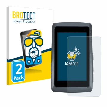 Front side of a product packaging with the brand logo BROTECT. Next to it is the device Sigma ROX 12.1 EVO shown with the corr