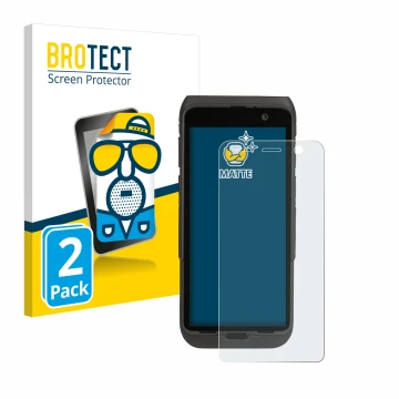 Front side of a product packaging with the brand logo BROTECT. Next to it is the device Honeywell CT47 shown with the correspo