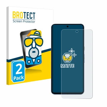 Front side of a product packaging with the brand logo BROTECT. Next to it is the device Google Pixel 8 Pro shown with the corr