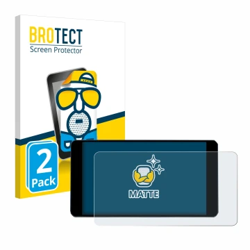 Front side of a product packaging with the brand logo BROTECT. Next to it is the device Zontes 350D shown with the correspondi