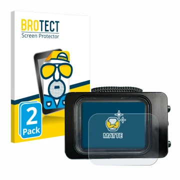 Front side of a product packaging with the brand logo BROTECT. Next to it is the device Divesoft Freedom dive computer shown w