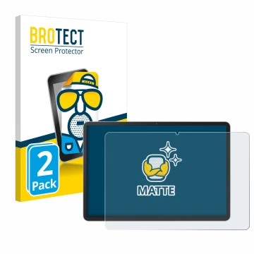 Front side of a product packaging with the brand logo BROTECT. Next to it is the device Huawei MatePad 11.5