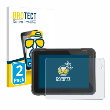 Front side of a product packaging with the brand logo BROTECT. Next to it is the device Texa Axone Nemo 2 shown with the corre