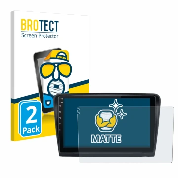 Front side of a product packaging with the brand logo BROTECT. Next to it is the device Junsun V1 Plus 10