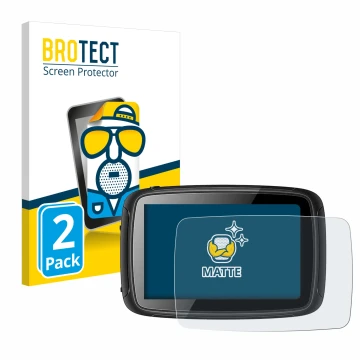 Front side of a product packaging with the brand logo BROTECT. Next to it is the device Elebest Carplay C650 5