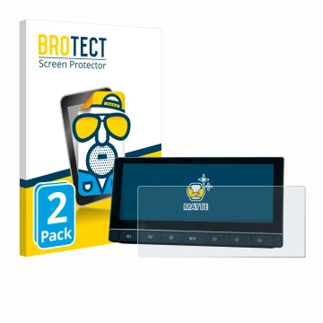 Front side of a product packaging with the brand logo BROTECT. Next to it is the device MG 5 IPS-HD 10.25