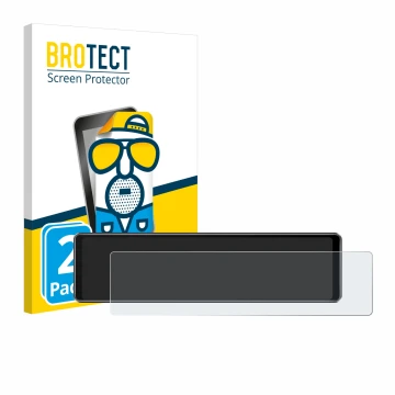 Front side of a product packaging with the brand logo BROTECT. Next to it is the device Airpuxem T76-EU6-JM shown with the cor