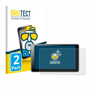 Front side of a product packaging with the brand logo BROTECT. Next to it is the device Pioneer SPH-EVO950DAB shown with the c