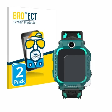 Front side of a product packaging with the brand logo BROTECT. Next to it is the device Retoo Smartwatch 1.44