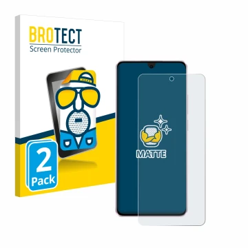 Front side of a product packaging with the brand logo BROTECT. Next to it is the device Oppo Reno 11 F shown with the correspo