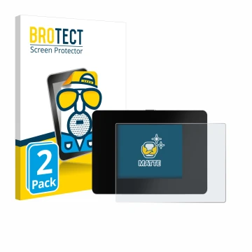 Front side of a product packaging with the brand logo BROTECT. Next to it is the device REINER SCT Authenticator mini shown wi