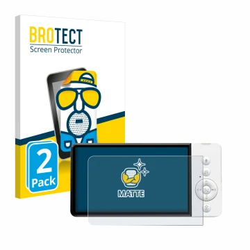 Front side of a product packaging with the brand logo BROTECT. Next to it is the device GHB ABM720 shown with the correspondin