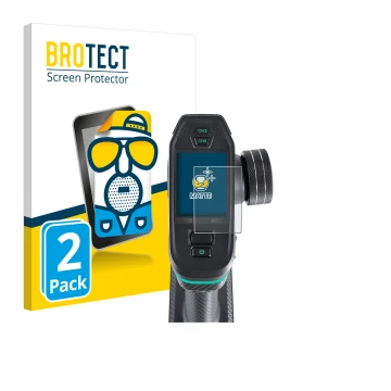 Front side of a product packaging with the brand logo BROTECT. Next to it is the device DumboRC DDF-350 shown with the corresp