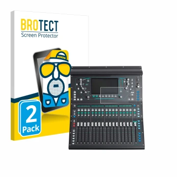Front side of a product packaging with the brand logo BROTECT. Next to it is the device Allen&Heat SQ5 shown with the correspo