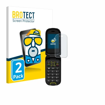 Front side of a product packaging with the brand logo BROTECT. Next to it is the device Hammer Bow LTE shown with the correspo