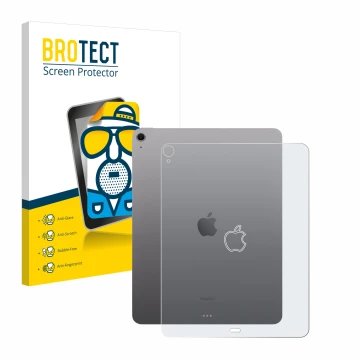 Front side of a product packaging with the brand logo BROTECT. Next to it is the device Apple iPad Air 13