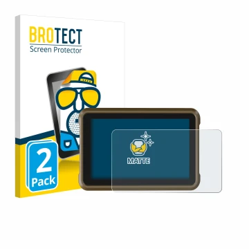 Front side of a product packaging with the brand logo BROTECT. Next to it is the device Atomos Ninja shown with the correspond