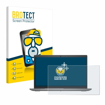 Front side of a product packaging with the brand logo BROTECT. Next to it is the device Dell Precision 3590 Workstation shown 